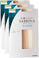 GUNZE 郡是 连裤袜 Sabrina Summer *加工 不易脱丝 夏季用 3双装 SP812 女士