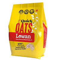 LOWAN 澳洲进口LOWAN乐碗全燕麦片1KG 纯麦燕麦片代餐麦片营养早餐 Lowan快熟麦片1KG/袋 1袋