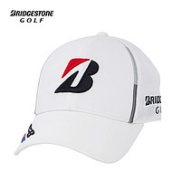 普利司通 高尔夫球帽男女棒球帽全新功能型防水防晒遮阳帽子  白色