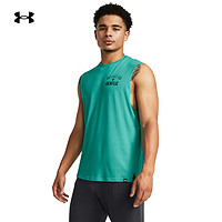 安德瑪 UNDERARMOUR）秋冬Project Rock強森男子訓練運動背心1381182 綠色369 M