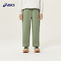 ASICS 亚瑟士 童装20男女儿童宽松运动保暖针织长裤 300绿色 110cm