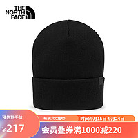 北面运动帽冬帽中性户外舒适保暖秋冬55K5 JK3/黑色 OS/均码