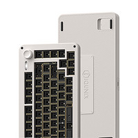 IQUNIX ZONEX75 Super系列金属键盘套件客制化铝合金铝坨无线机械键盘 米杏白 璞玉轴