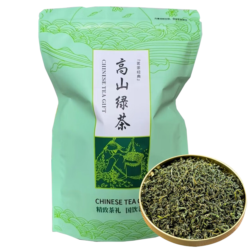 简小禾 湖北特产五峰珍眉2023年绿茶大份量实惠口粮茶散装 高山茶叶礼盒 袋装楚螺青 100克 * 1袋