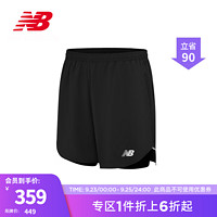 NEW BALANCE NB23Q SPEED系列男款舒适透气休闲跑步运动裤短裤 BK MS33282 S