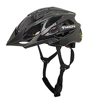 MOON（运动） mips头盔男女公路自行车成人头盔超轻透气安全帽子磁吸骑行头盔 亮黑色 L