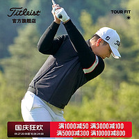 Titleist泰特利斯高尔夫服装男士棉服外套23冬季TOUR FIT男装拼接立领棉服 黑色 XL