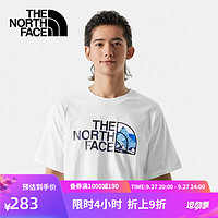 北面（The North Face）短袖T恤通用款户外86PQ FN4/白色 M/170