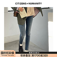 CITIZENS of HUMANITY 劉雯熱巴同款牛仔褲女 CITIZENS of HUMANITY 修身顯瘦小腳九分褲