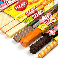 nabati 纳宝帝 印尼丽芝士袋装21根奶酪草莓威化饼干混合整盒小包装特色零食