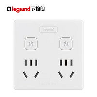 legrand 羅格朗 86型轉換插頭/插座/轉換插座/電源轉換器 分控兩位五孔兩位兩孔轉換器