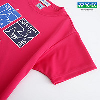 YONEX/尤尼克斯 16663YX 23FW日本系列 吸湿排汗 女款运动T恤yy 藏青色 M