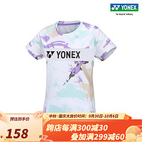 YONEX/尤尼克斯 115253BCR/215253BCR 23FW训练文化衫男女款运动T恤yy 白色（女款） L