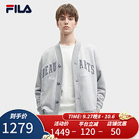 FILA X Études斐乐款针织长袖外套2023冬上衣 云雾花灰-MG 170/92A/M