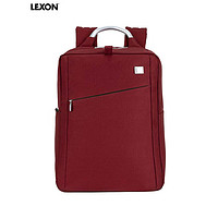 LEXON 乐上 商务电脑包15.6/16英寸双肩包笔记本出差旅行背包通勤女书包红色