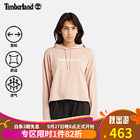 添柏岚（Timberland）女款连帽卫衣新休闲毛圈布宽松|A6AZ2 A6AZ2662/浅粉色 S