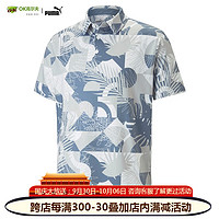 彪马（PUMA）高尔夫服装 男士短袖Mattr Geo男T恤休闲Polo衫2023 53875701夜空蓝/深蓝色 XL