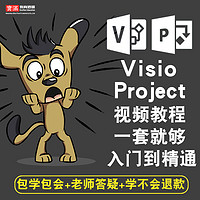 寶滿 visio視頻教程 Project 03/2010/2013/2016/2007辦公入門在線課程