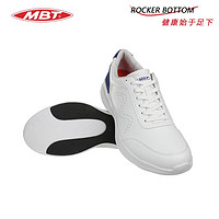 MBT 弧形底男厚底休闲健康鞋 提升平衡性 减少足部不适 缓震RAI II 1419L白色/蓝色 7.5(40.5)
