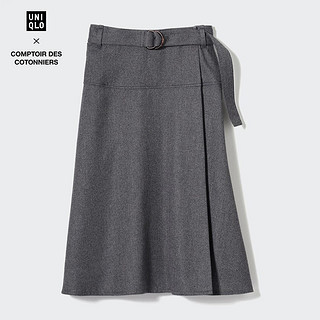 UNIQLO 优衣库 女装 COMPTOIR DES COTONNIERS裹身裙(系腰带半身裙)463708