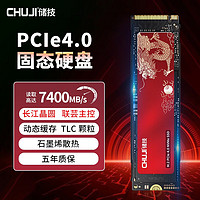 SSD固态硬盘2t长江存储颗粒PCIE4.0/3.0M.2接口NVME协议PS5/笔记本扩容提速专用 龙版-4.0固态【PS5散热马甲款】7450M/S 【2TB】