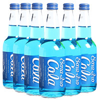 可口可乐日本齐藤可乐蓝色可乐广岛汽水收藏高端玻璃瓶饮料330ml 齐藤蓝色可乐330ml*6瓶