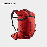 萨洛蒙（Salomon）男女款 户外运动日常攀登滑雪多功能舒适透气双肩背包 MTN 30 火红色 C19276 S/M