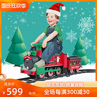 ROLLPLAY 如雷儿童轨道小火车可坐人电动车1-3岁宝宝圣诞礼物玩具