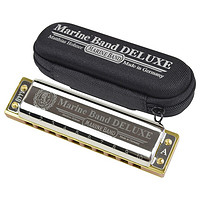 HOHNER 德国10十孔蓝调初学成人布鲁斯定制口琴MarineBandDeLuxe  Bb调