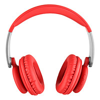 microlab 麦博 Q3 立体声头戴式蓝牙耳机 无线运动 手机电脑游戏耳麦 重低音 男女通用带麦克风耳机 红色