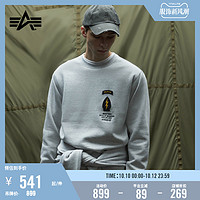 ALPHA INDUSTRIES 男女同款刺绣贴布宽松圆领卫衣3019LXJ