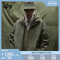 ALPHA INDUSTRIES 男女同款纯色军风无性别夹克7066LXJ