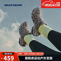 SKECHERS 斯凯奇 醒山丨女鞋户外鞋越野轻质吸震耐磨运动鞋180185C 180185C-GRY 灰色 37