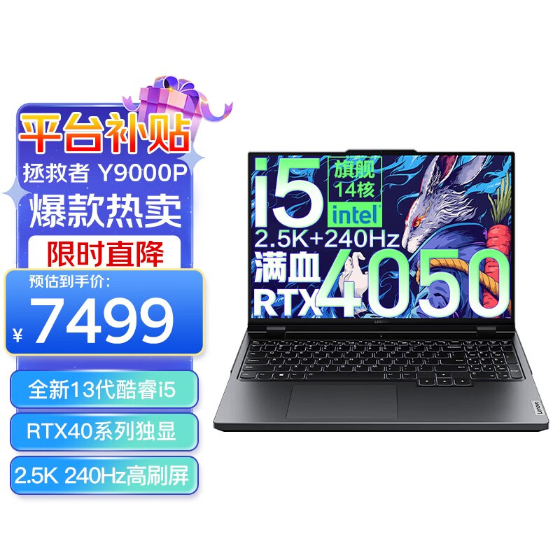 ThinkPad 思考本 联想（Lenovo）拯救者Y9000P 202316英寸13代酷睿电脑 标配i5-13500HX 16 1T 4050灰