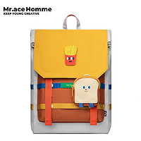 Mr.ace Homme mracehomme吃货 大容量旅行双肩包女ins风小众学生书包男电脑背包