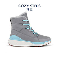 COZY STEPS 可至冬季源动系列潮流休闲系带皮毛一体平底女式雪地靴