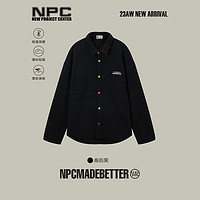 NPC 潮牌彩色胶囊系列棋盘格刺绣落肩衬衫质感多巴胺NP39SH38 J