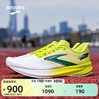 BROOKS 布鲁克斯 男鞋缓震透气竞速专业跑鞋减震马拉松Hyperion 旋风 柠绿/绿/白色 42