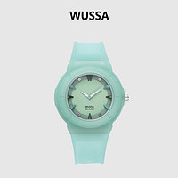 WUSSA 舞时 ins时尚运动手表小众指针初高中生防水情侣学生手表