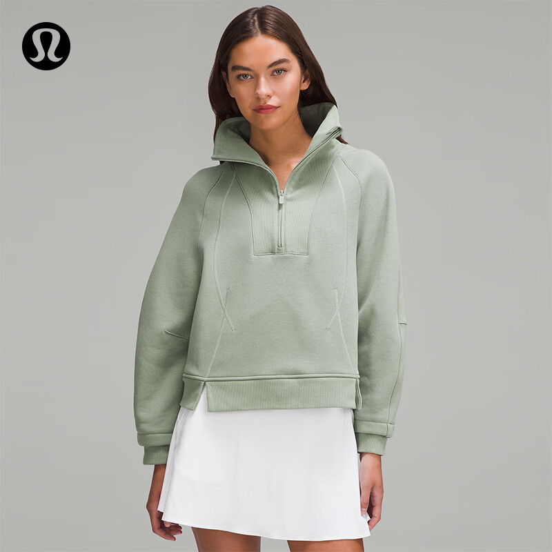 lululemon Plush Fleece 女士拉绒半拉链烟囱领卫衣 LW3HOJS