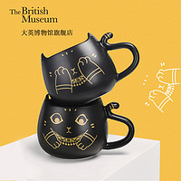 大英博物館 安德森貓表情陶瓷馬克杯 11.7x6cm 白瓷 創意文創水杯