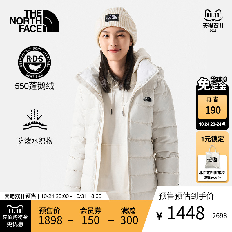 预TheNorthFace北面羽绒服女户外保暖防泼水|4U7V