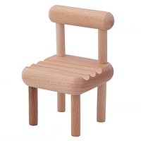 李绅 小椅子手机支架可爱创意桌面摆件实木板凳 1个