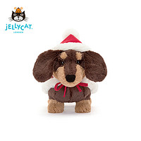 Jellycat 2023圣诞Winter Warmer奥托腊肠犬 毛绒玩具玩偶公仔 Winter Warmer奥托腊肠犬 H15 X W7 CM