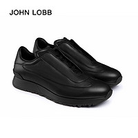 JOHN LOBB【冬】男士River黑色小牛皮运动鞋 6H(40.5)