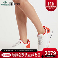 FOOTJOY 高尔夫球鞋新款GF女士舒适运动时尚百搭golf无钉球鞋 白/桔G4LA23EF27 36