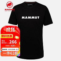 MAMMUT 猛犸象 Core男經典LOGO短袖T恤1017-04030 黑色