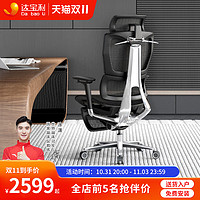 DBL 达宝利 X6人体工学椅电脑椅家用办公椅久坐舒适撑腰椅子网布靠背