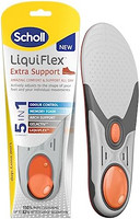 Dr.Scholl's 爽健 Scholl Liquiflex 男士额外支撑工作鞋垫 – 工作靴鞋垫,英国尺码 8-12,1 双可修剪凝胶鞋垫,带*泡沫和足弓支撑