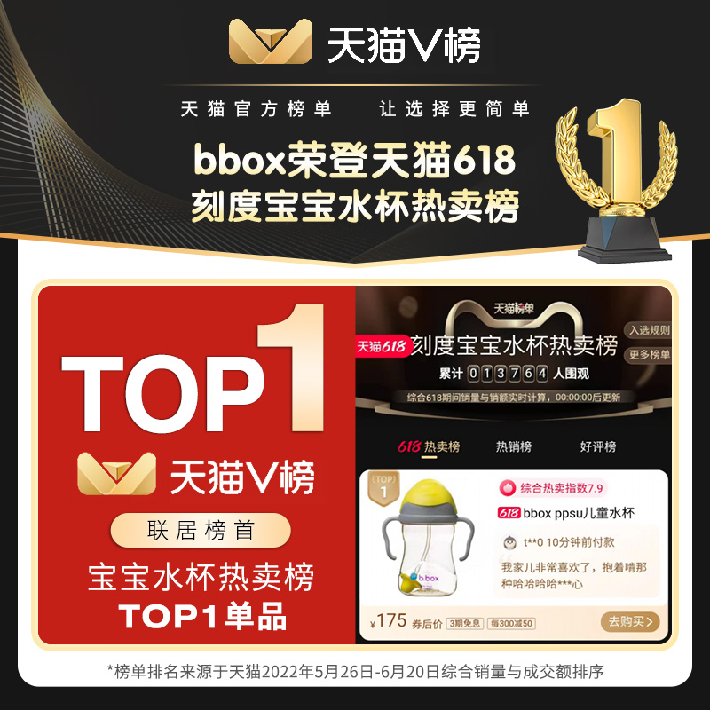 b.box bbox吸管杯ppsu儿童水杯宝宝重力球奶瓶学饮杯婴儿6个月以上杯子